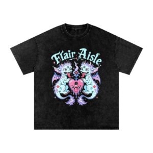 Good Luck Gargoyles Oversized Cotton T-Shirt